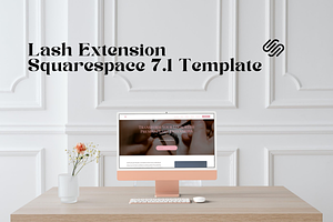 PureLash Studio Squarespace Template