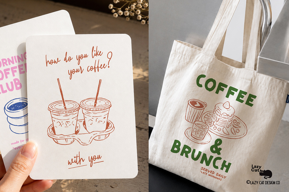 Coffee Lover Designs, an Object Graphic by Lazy Cat (Photo 3 of 7)