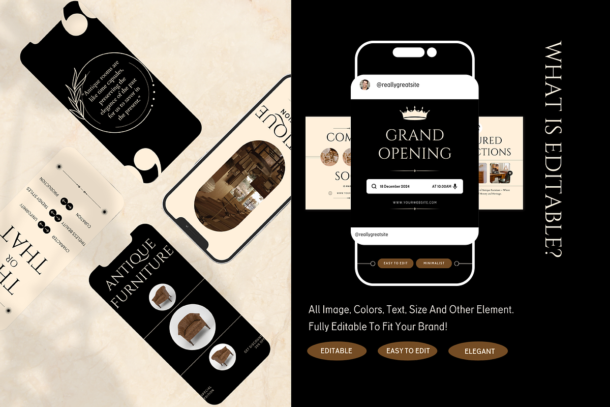 120 Antique Store Instagram Template, a Social Media Template by Branding Victory STD (Photo 7 of 9)