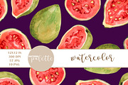 Watercolor Exotic Fruits Patterns, a Pattern Graphic by PatternPalette (Thumbnail 15 of 15)