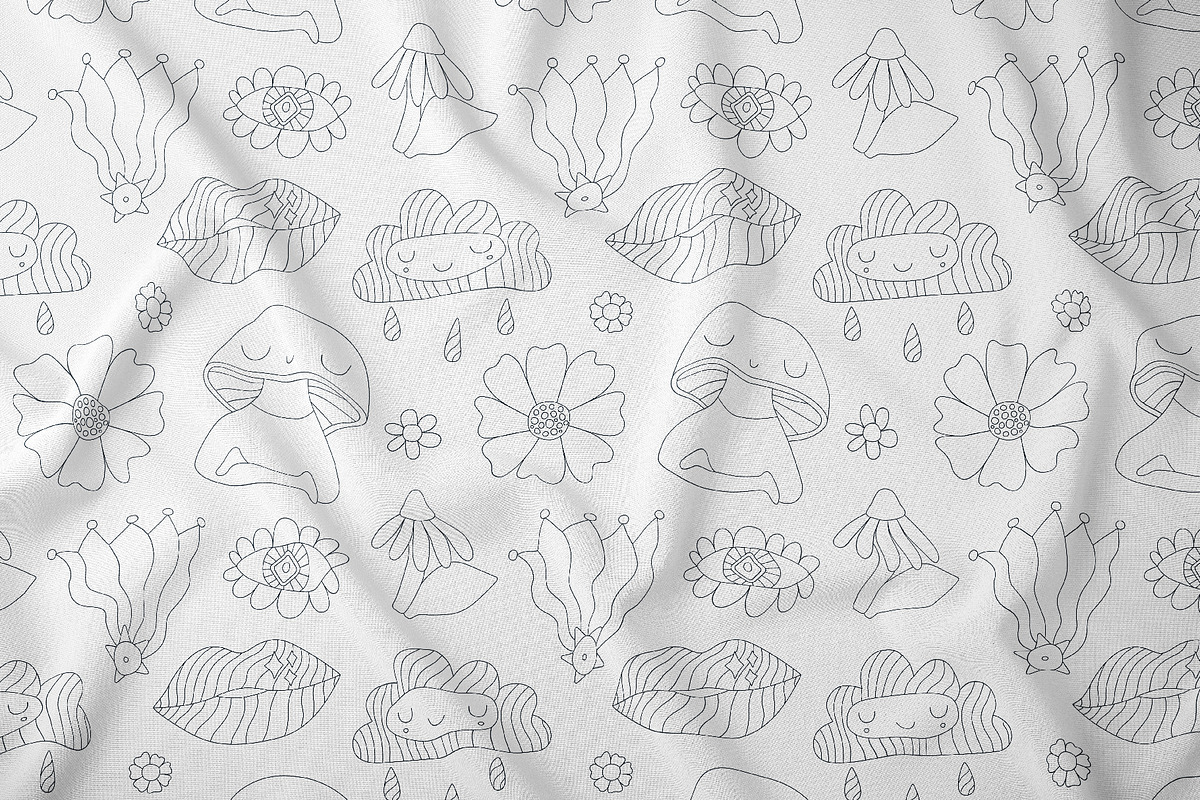 Retro psychedelic vector set., an Object Graphic by anna khramtsova (Photo 7 of 14)