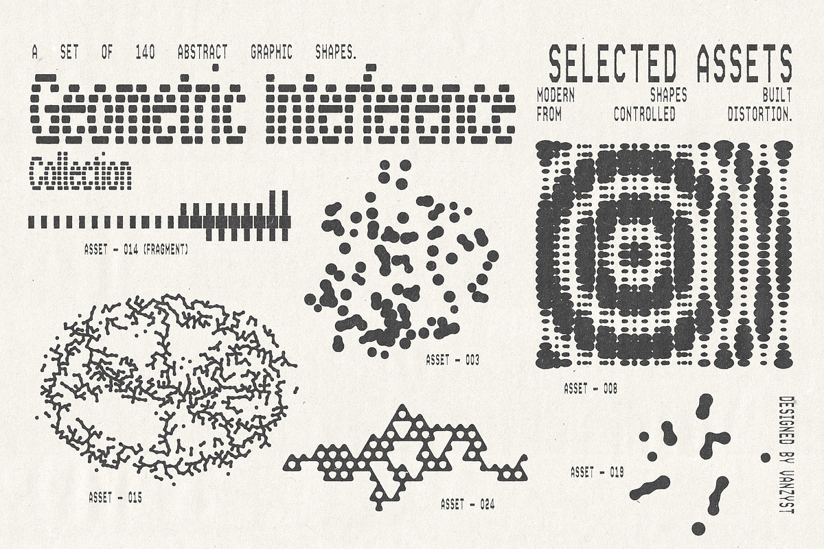 Geometric Interference Collection, an Object Graphic by Vanzyst (Photo 3 of 12)