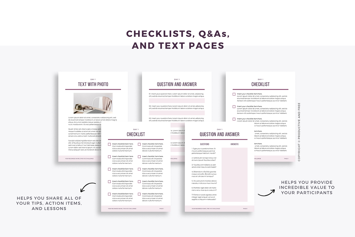 30-Day Lead Magnet Challenge Bundle, a Magazine Template by ProductiveandFree (Photo 9 of 20)