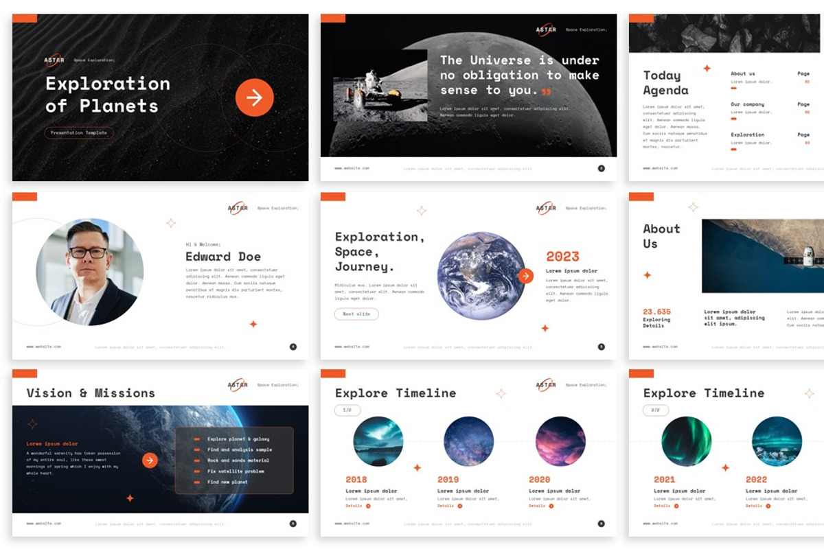 Astar - Space Powerpoint Template, a Presentation Template by SlideFactory (Photo 2 of 4)