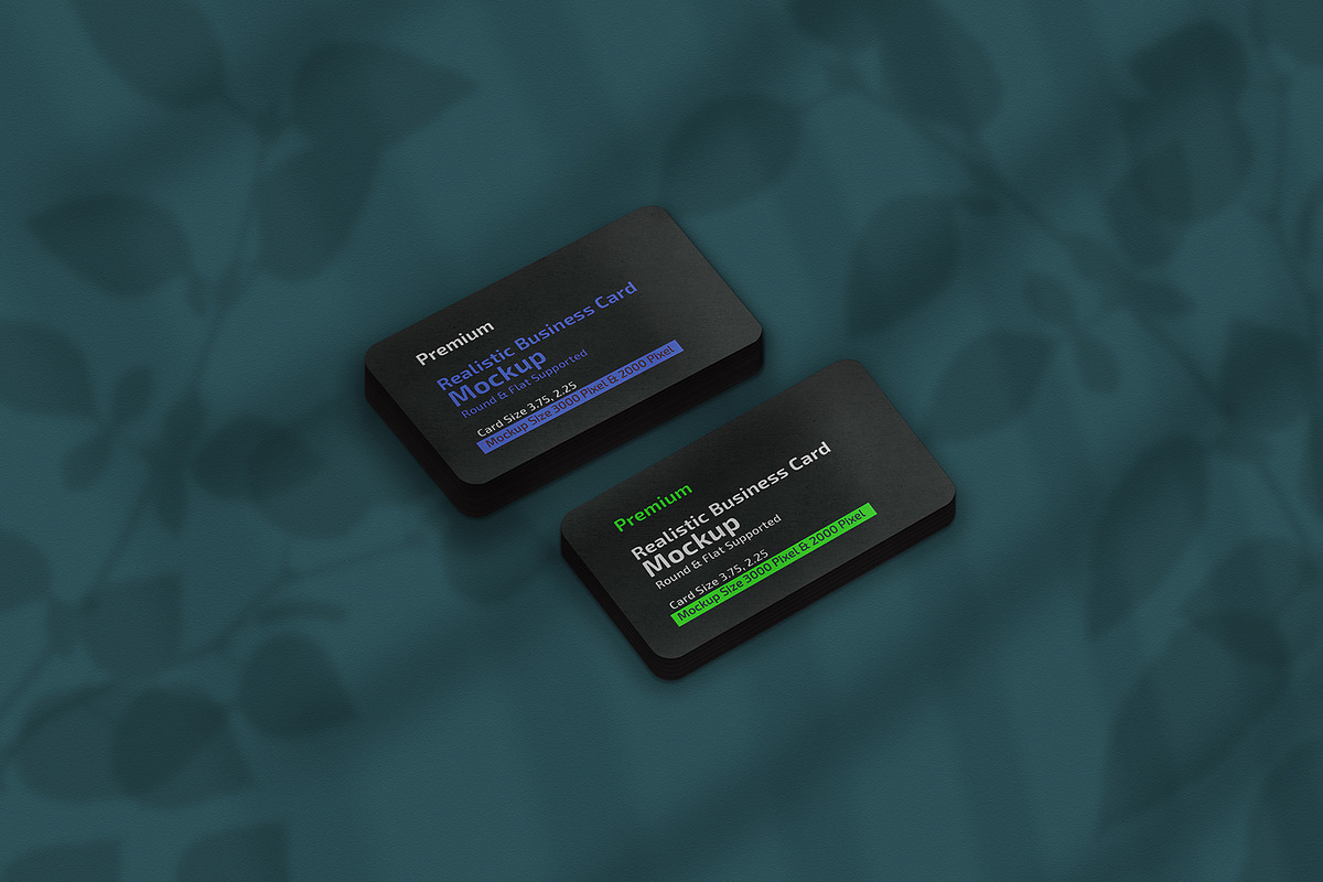Realistic Business Card Mockup, a Print Template by MRI STUDIO (Photo 2 of 7)
