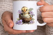 Watercolor Summer Funny Chick PNG, a Seasonal Illustration by Canvas Craft (Thumbnail 6 of 7)