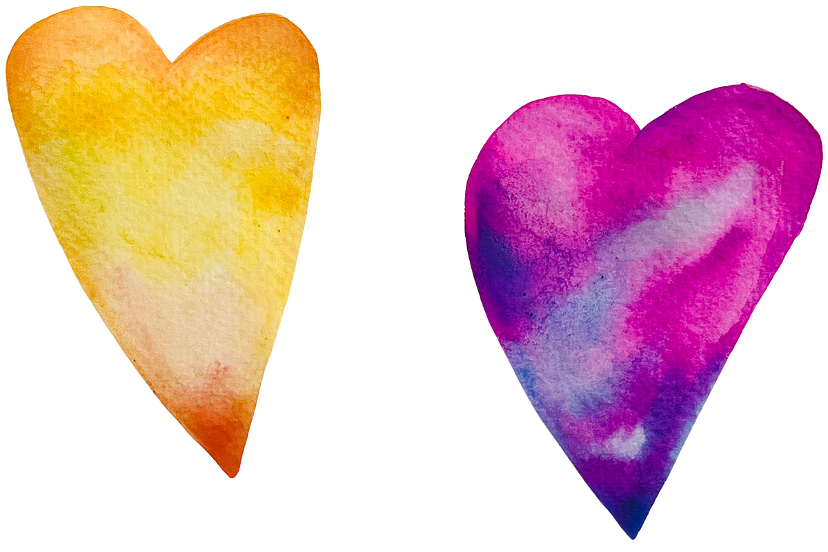 Watercolor Hearts Clip Art Pack, a Seasonal Illustration by Eryn Rose Design (Photo 5 of 6)