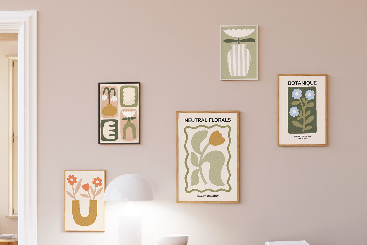Neutral Flowers Vector Print Creator, an Object Graphic by ArtFM (Photo 3 of 14)