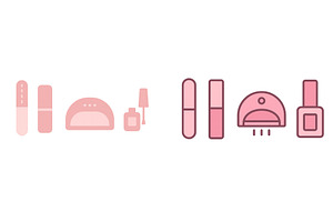 Various nail care tools and products, an Object Illustration by ZinetroN