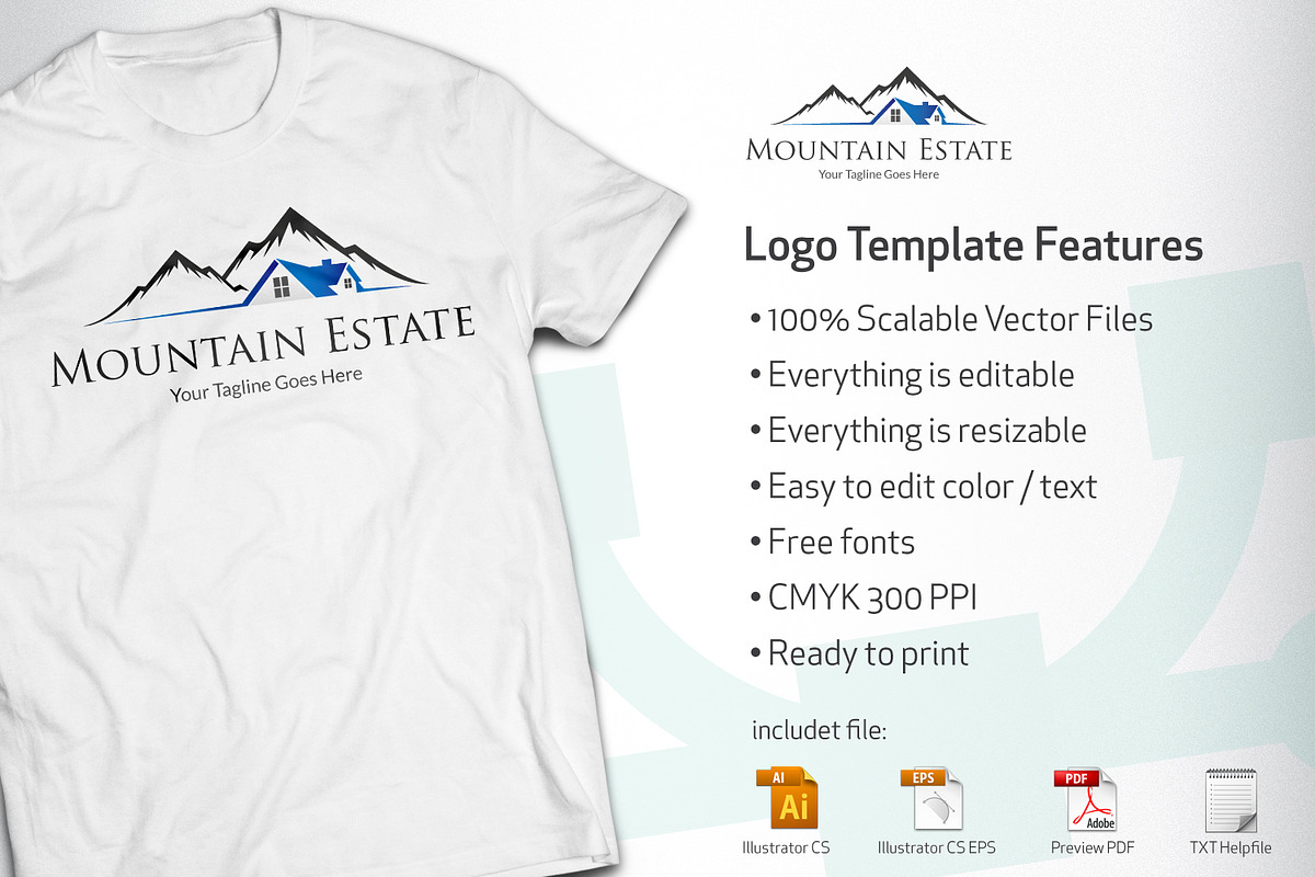 Mountain Estate v2 logo, a Branding & Logo Template by vectorlogos89 (Photo 2 of 2)