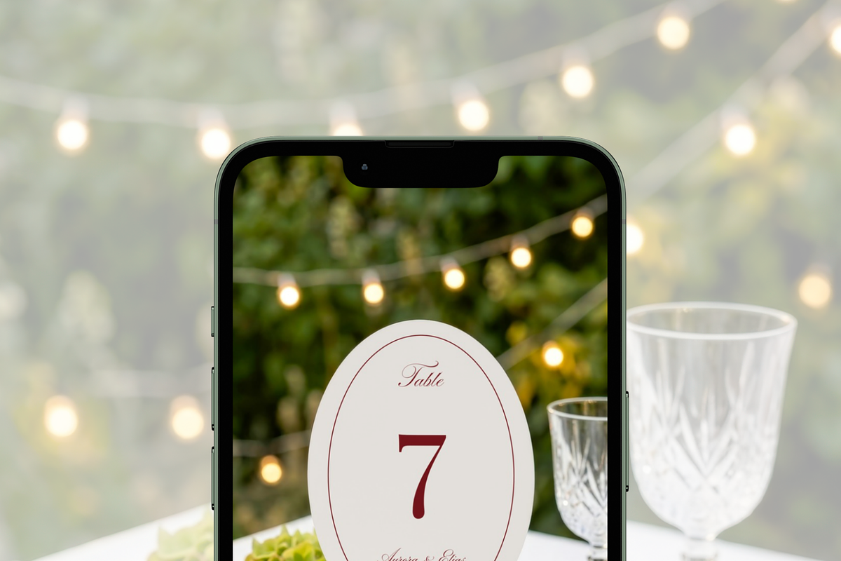 5x7 Oval Table Number Card Mockup, an Advertising Mockup by Serenefeeling (Photo 7 of 8)