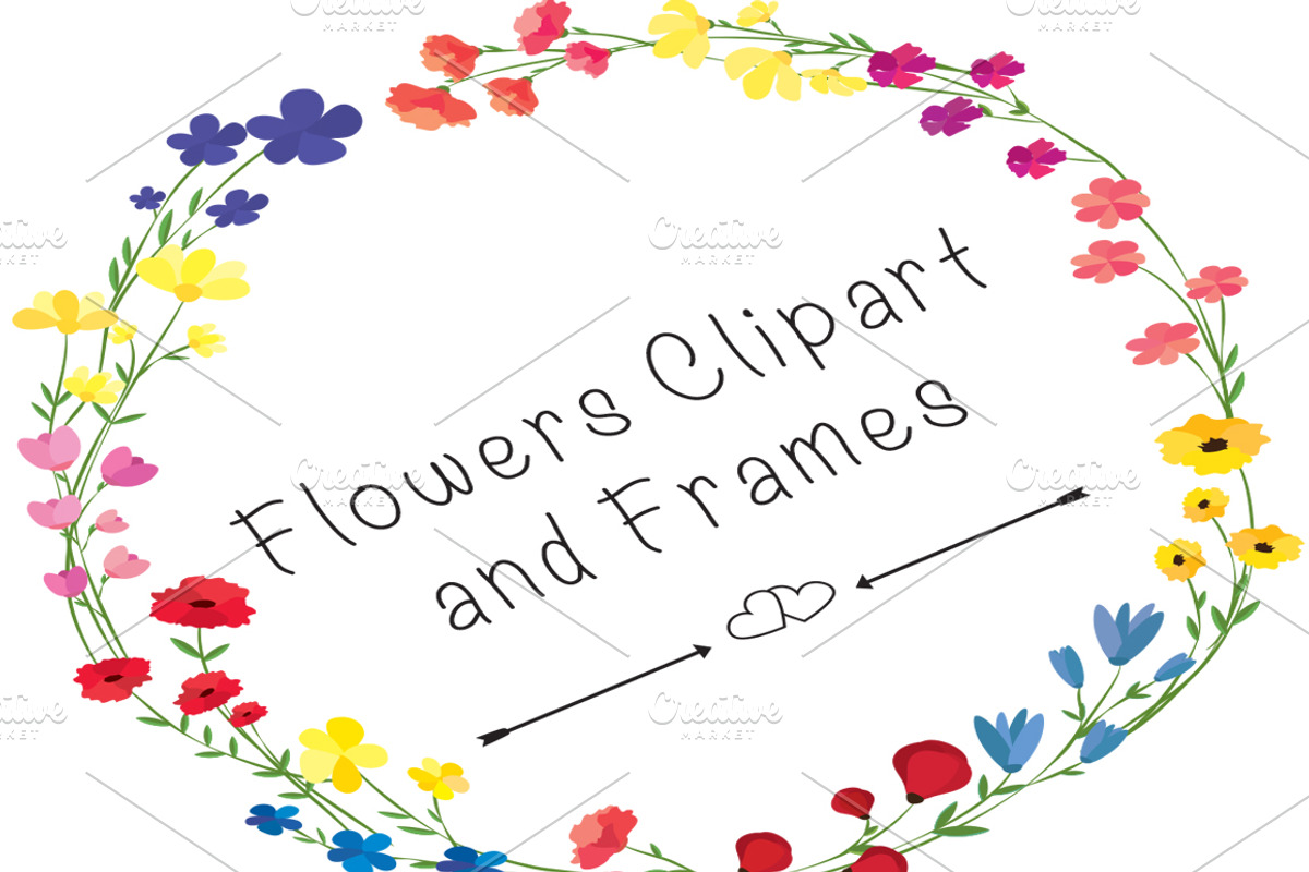 Flowers Clipart and Frames, an Illustration by lavinialorena (Photo 2 of 5)