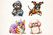 Funny Dog Sublimation Clipart, an Illustration by Libby Wishes (Thumbnail 3 of 10)