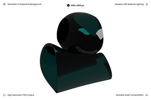 Abstract Geometric Robot Pod 3D, an Object 3D Model by Wencory
