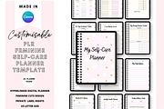 Canva Self-Care Digital Planner, a Stationery Template by DigitalbossCreations (Thumbnail 1 of 9)
