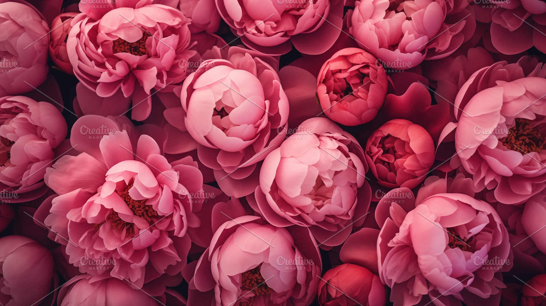 Blooming Peony flowers composition, a Nature Photo by Textures & Backgrounds