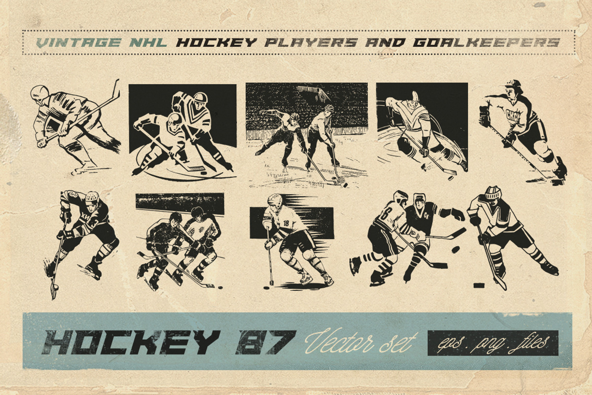 Retro hockey, an Illustration by Retro Machine (Photo 5 of 7)