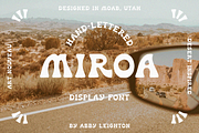 MIROA by Abby Leighton, a Font by Abby Leighton Studio (Thumbnail 1 of 5)