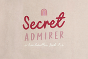 Secret Admirer handwritten font duo, a Script Font by Bluestudio (Thumbnail 1 of 16)