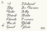 Bake Cake Script Typeface, a Script Font by delipensil (Thumbnail 5 of 9)