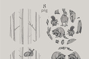 Forest pattern, a Pattern Graphic by Elona Laff (Thumbnail 3 of 5)