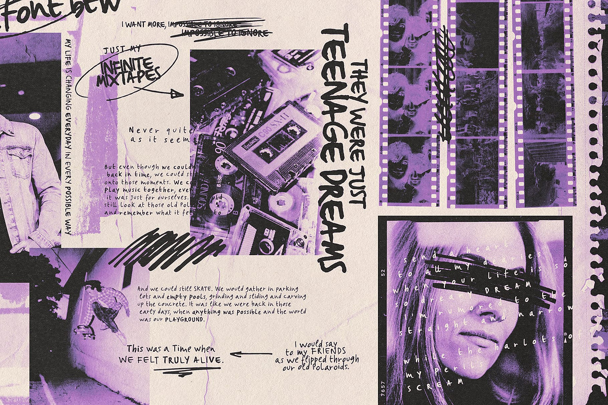 Teenage Dreams Font, a Handwritten Font by Indieground Design Inc. (Photo 4 of 7)