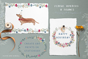 Muddy Paws Dog Clipart, an Animal Illustration by Twigs and Twine (Thumbnail 6 of 12)