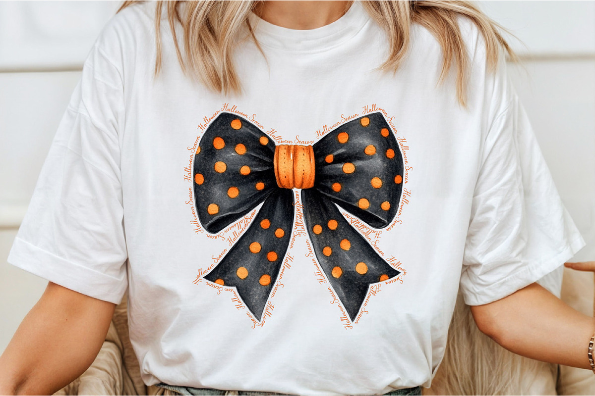 Halloween Season Coquette Bow PNG, an Illustration by Libby Wishes (Photo 5 of 6)