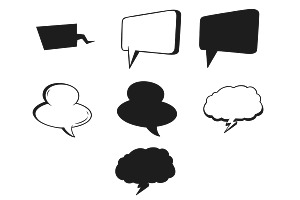 Comic Speech Bubbles Set 2 Procreate