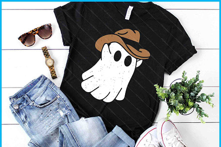 Cowboy Ghost Halloween Spooky Boo