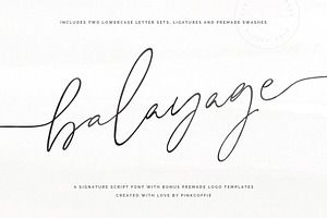 Balayage Signature Script Logos