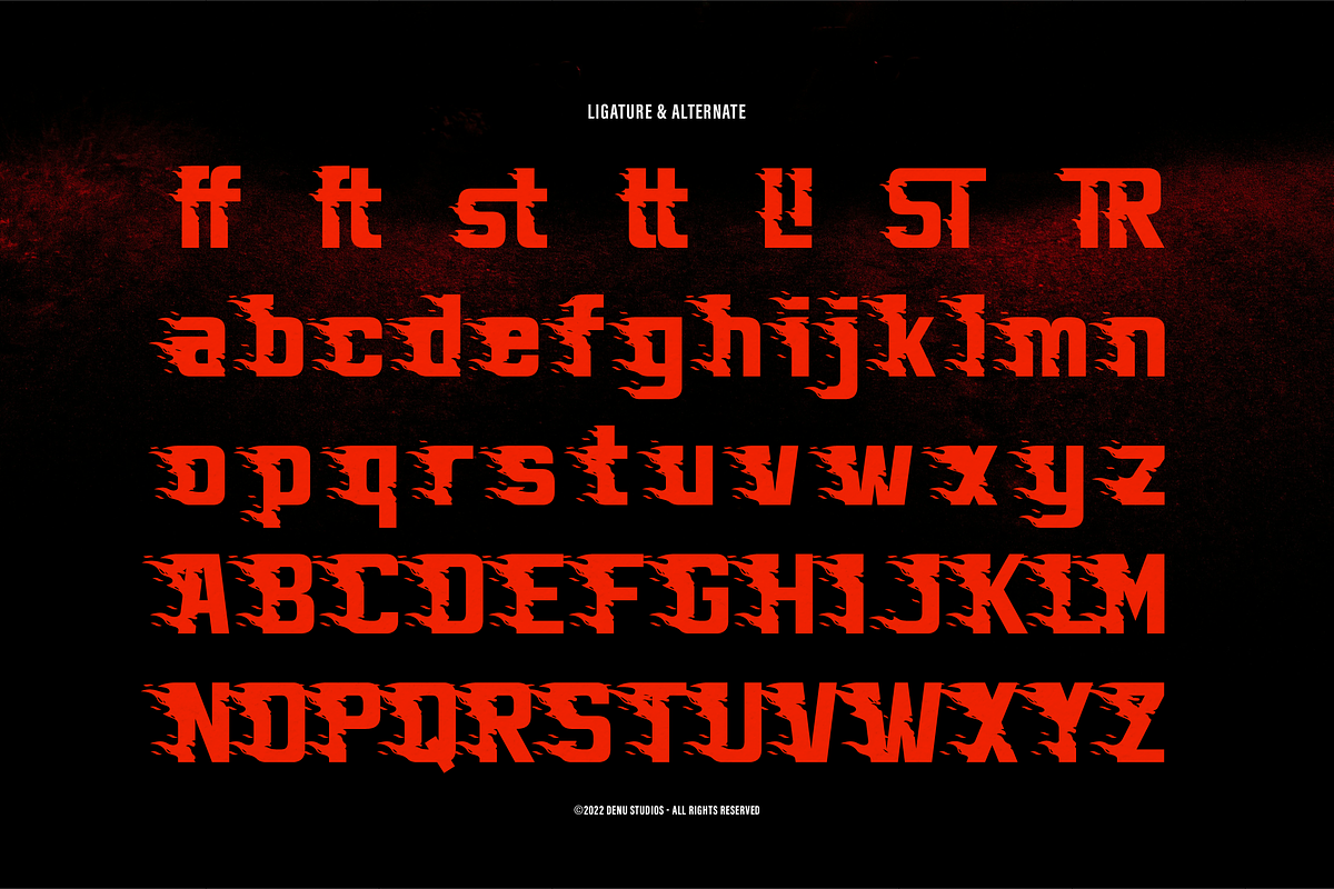 Heat Road | Racing Fire Font, a Font by Denustudios (Photo 11 of 12)
