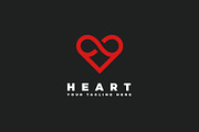 4 vector logos of hearts, a Branding & Logo Template by Magda (Thumbnail 3 of 5)