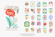 Chateau Botanique Clipart Set, a Decorative Illustration by Patishop Art (Thumbnail 7 of 14)