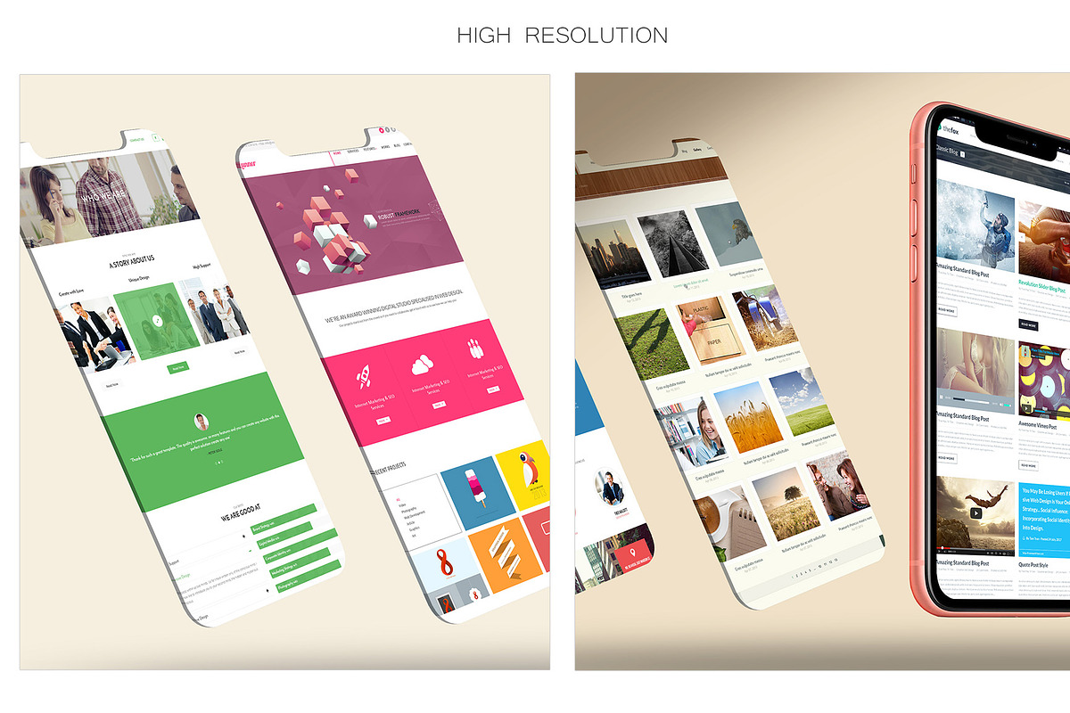 ALL 3D iPHONE MOCK-UP BUNDLE VOL-7, an iPhone Mockup by Graphicsworld125 (Photo 9 of 21)