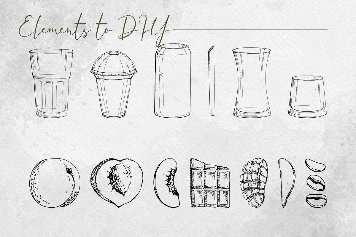 Green detox smoothies, a Food Illustration by MsFlaffy (Photo 3 of 15)