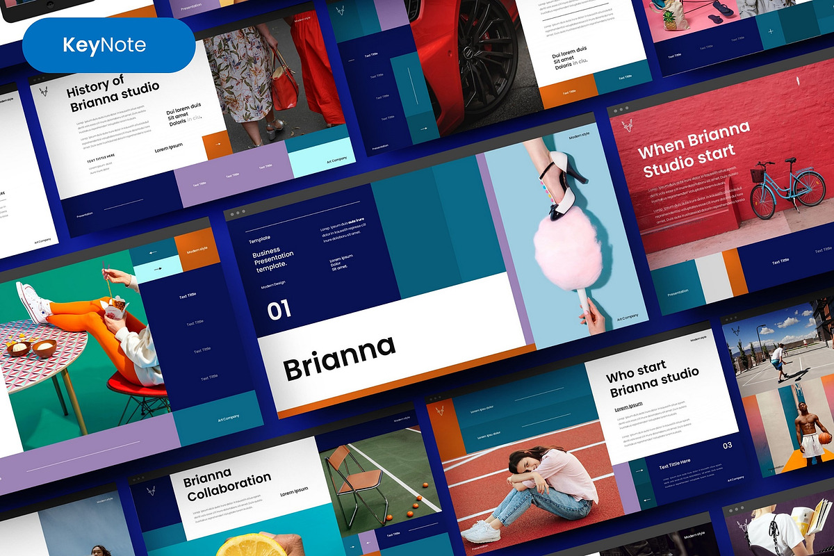 Brianna – Business Keynote Template, a Presentation Template by Dens Creative Studio (Photo 1 of 6)