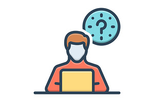 During work color icon, a Duotone Icon by Creative priyanka