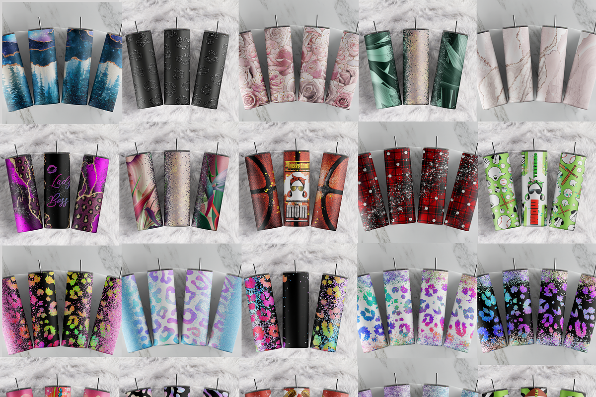Bundle Sublimation Wraps Tumbler PNG, a Texture Illustration by Trendingdigital (Photo 4 of 8)