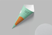 Paper Cone Packaging Mockups, a Packaging Mockup by megostudi0 (Thumbnail 3 of 7)