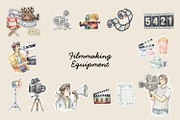 Movies Sticker set, an Illustration by ikarifq shop (Thumbnail 4 of 7)