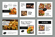 Food Social Media Post Template, a Social Media Template by CreativeShaper (Thumbnail 2 of 3)
