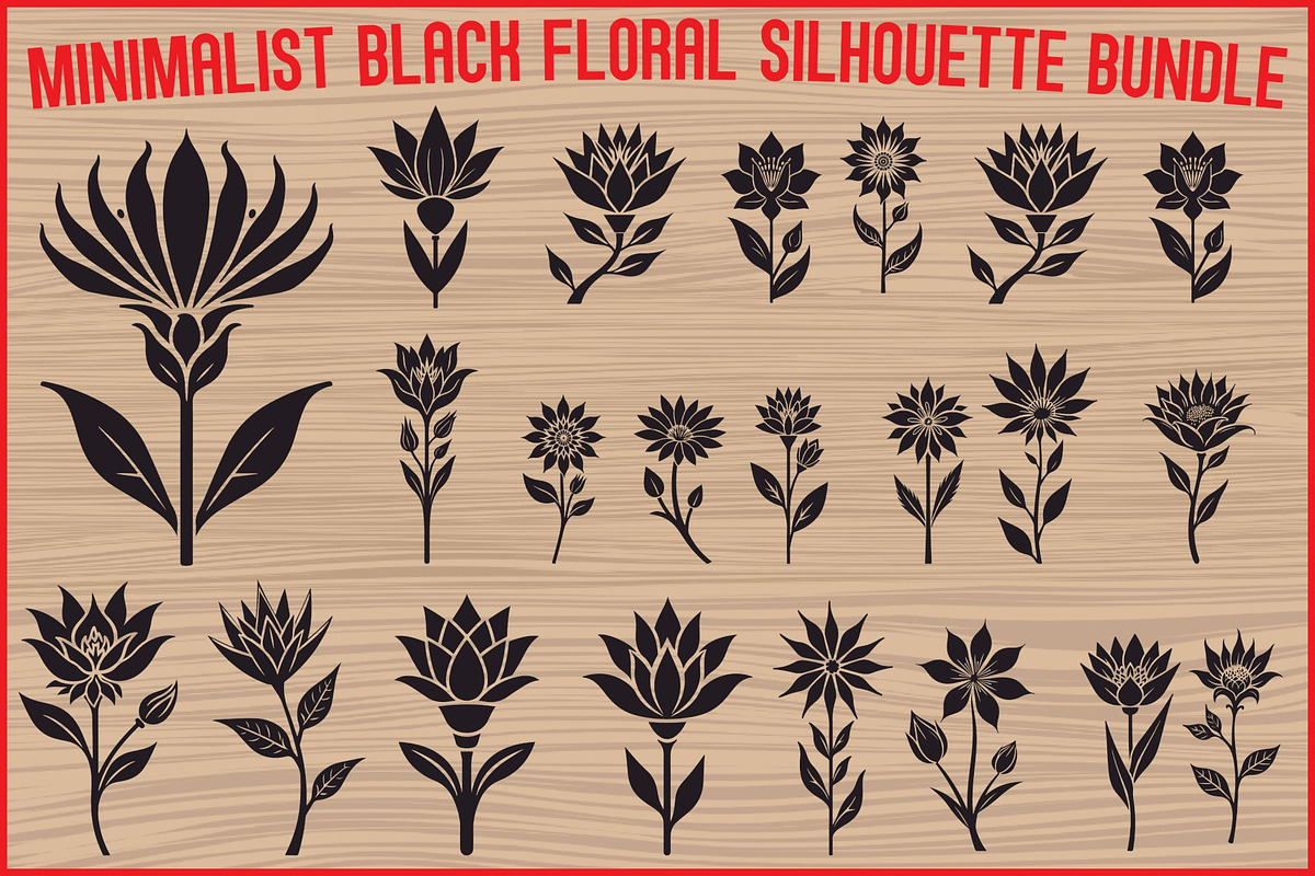 Simple Botanical Silhouettes, an Illustration by Gaye Art (Photo 1 of 21)