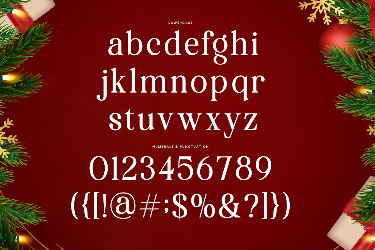 Christmas – Elegant Holiday Serif, a Serif Font by Mahesans Co (Photo 10 of 10)