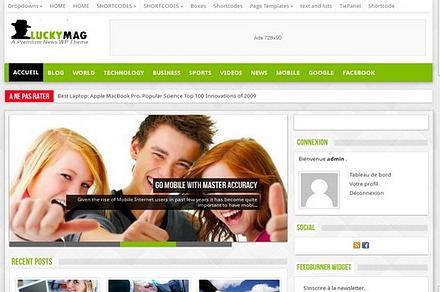 Luckymag -Responsive Mag WP theme