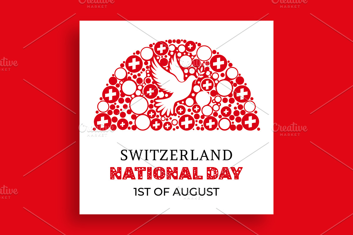 Switzerland National Day Banner, a Social Media Template by nandinigraphics (Photo 2 of 3)