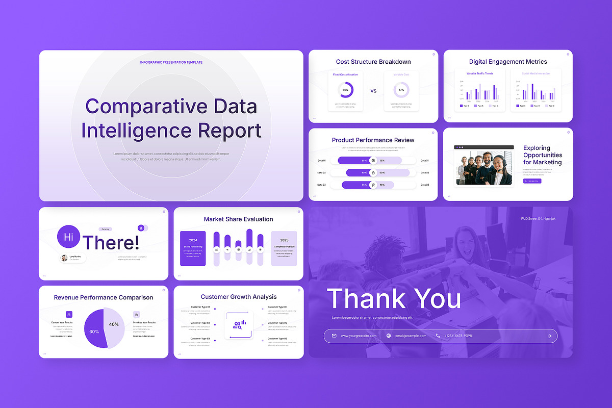 Data Comparison Infographic Slides, a Presentation Template by Antstheme (Photo 3 of 4)