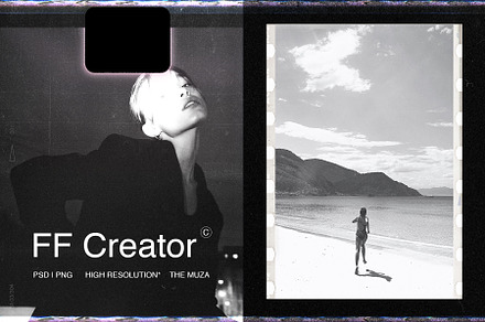 Film Frame Creator High Resolution, a Product Mockup by The Muza