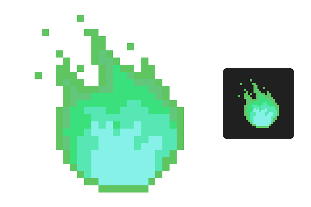 6x Pixel Fire Sub Badges/Emotes, an Illustration by Custom Fonts & Patterns (Photo 7 of 8)