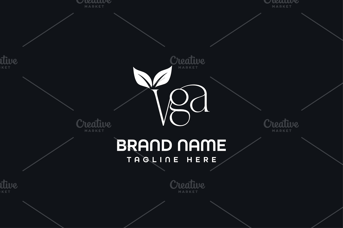 Letter VGA ROSE Logo Design Vector, a Branding & Logo Template by Abir Hossain Waffi (Photo 4 of 4)
